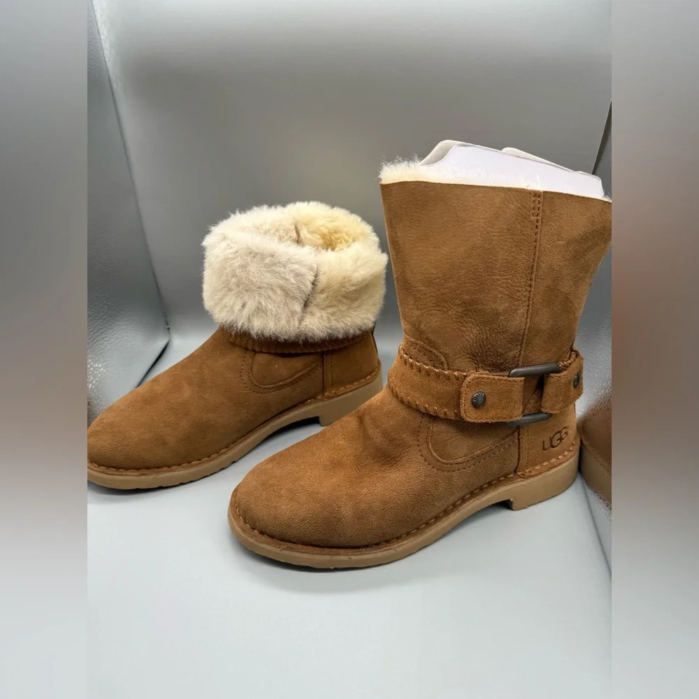 UGG Women's Cedric CHESTNUT Boots / Size 6.5 Womens/ NIB - Picture 9 of 11